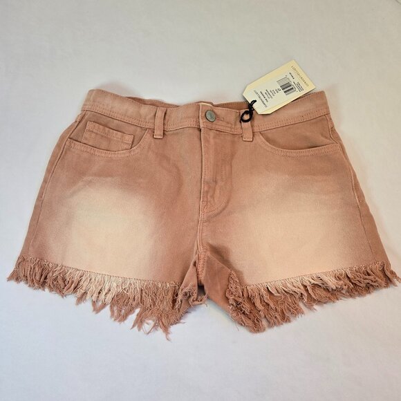 CURRENT/ELLIOTT Women Riviera Mid-Rise Frayed Denim Shorts Sz: 27 Vale - Picture 2 of 11